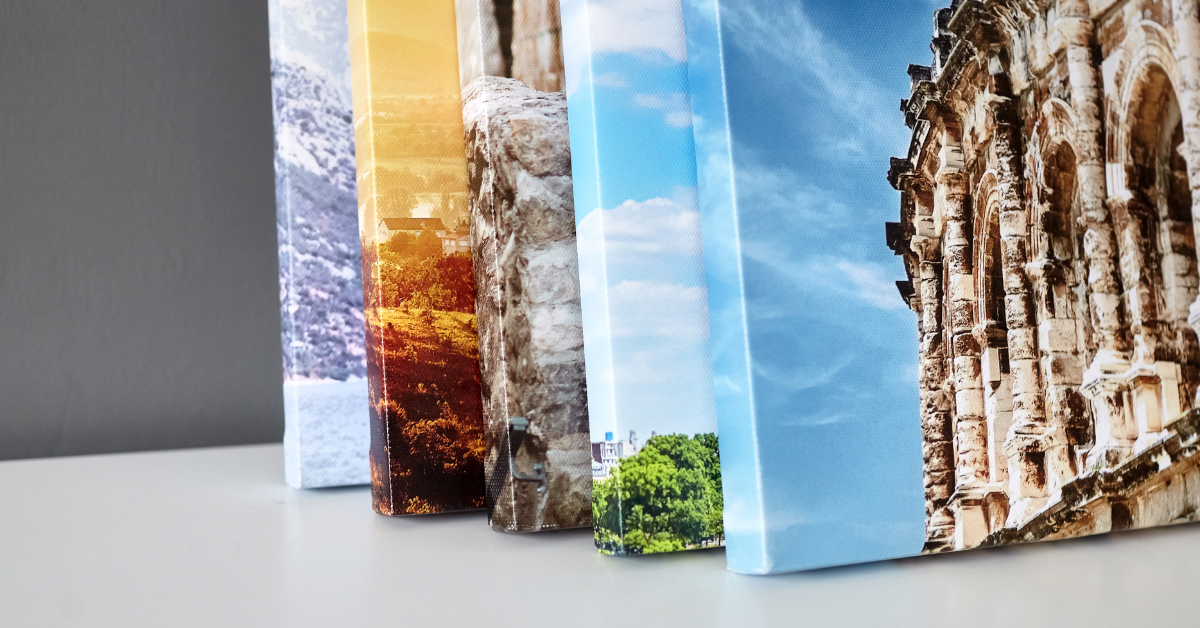 Photos printed on canvas