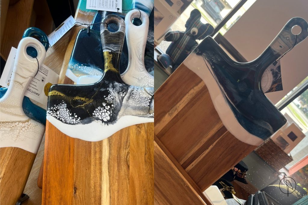 Two ocean themed charcuterie boards